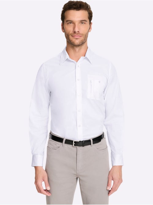 Chemise à Manches Longues Poche Poitrine - Taille Standard - Witt - Kiabi