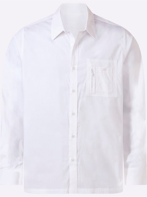 Chemise à Manches Longues Poche Poitrine - Taille Standard - Witt - Kiabi
