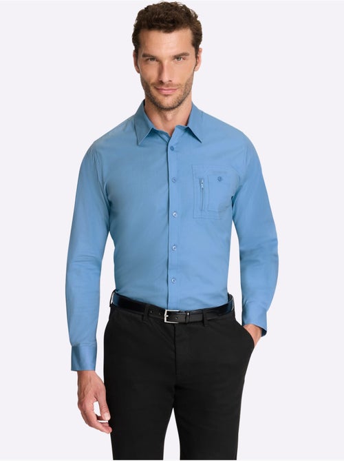 Chemise à Manches Longues Poche Poitrine - Taille Standard - Witt - Kiabi