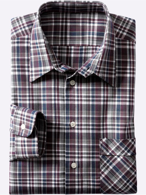 Chemise à manches longues poche poitrine - taille standard - witt - Kiabi