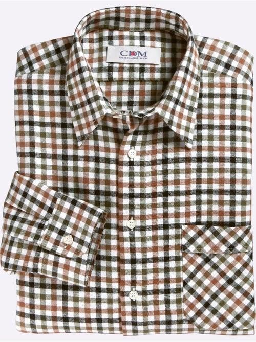 Chemise à manches longues poche poitrine - taille standard - witt - Kiabi