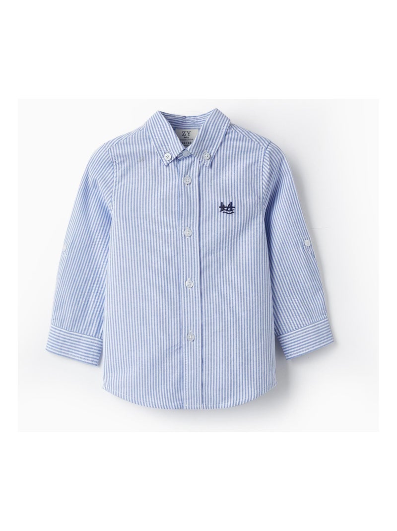 Chemise à manches longues pour bébé garçon manches longues ATLANTIC COMPANY Bleu clair - Kiabi