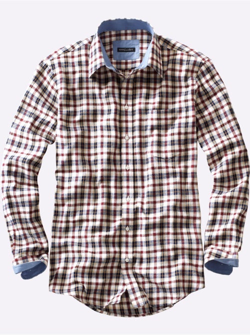 Chemise à manches longues qualité flanelle - taille standard - witt - Kiabi Chemise à manches longues qualité flanelle - taille standard - witt - Kiabi