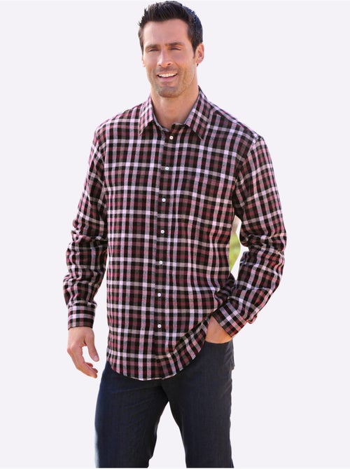 Chemise à manches longues qualité flanelle - taille standard - witt - Kiabi Chemise à manches longues qualité flanelle - taille standard - witt - Kiabi