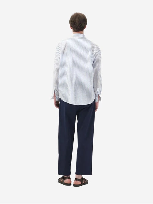 Chemise à manches longues rayée avec broderie giesto - Kiabi
