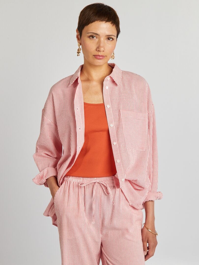 Ericcay Femme Bouton Chemisier À Manches LonguesFemme Carreaux Chemisier Lapel Chemise Boutonnée