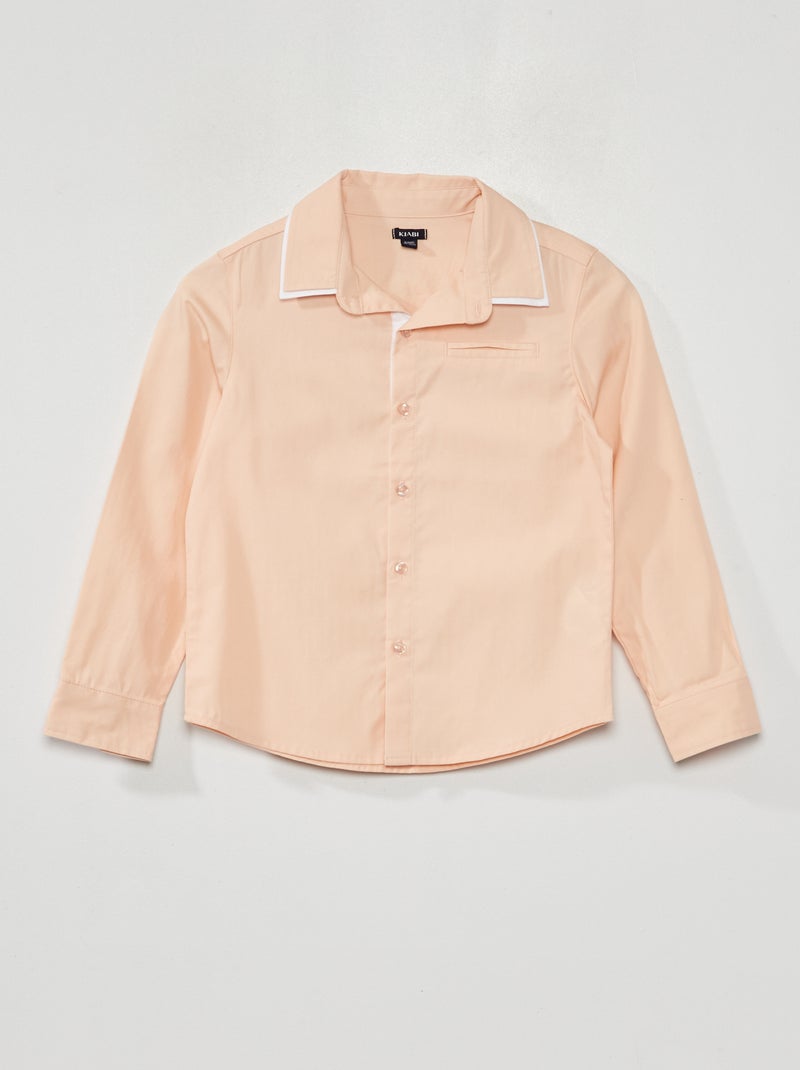 Chemise à manches longues Rose - Kiabi