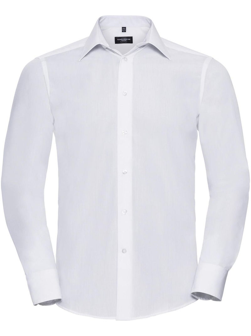 Chemise à manches longues Russell Collection pour homme Blanc - Kiabi