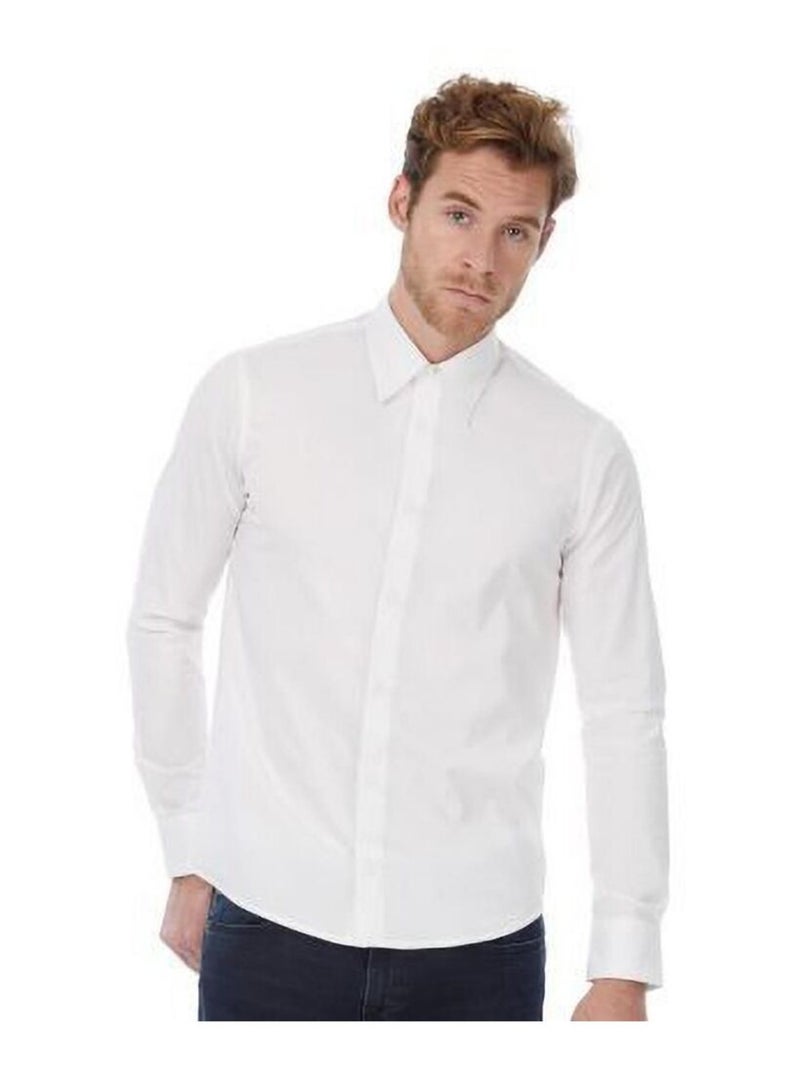 Chemise à manches longues Russell Collection pour homme Blanc - Kiabi