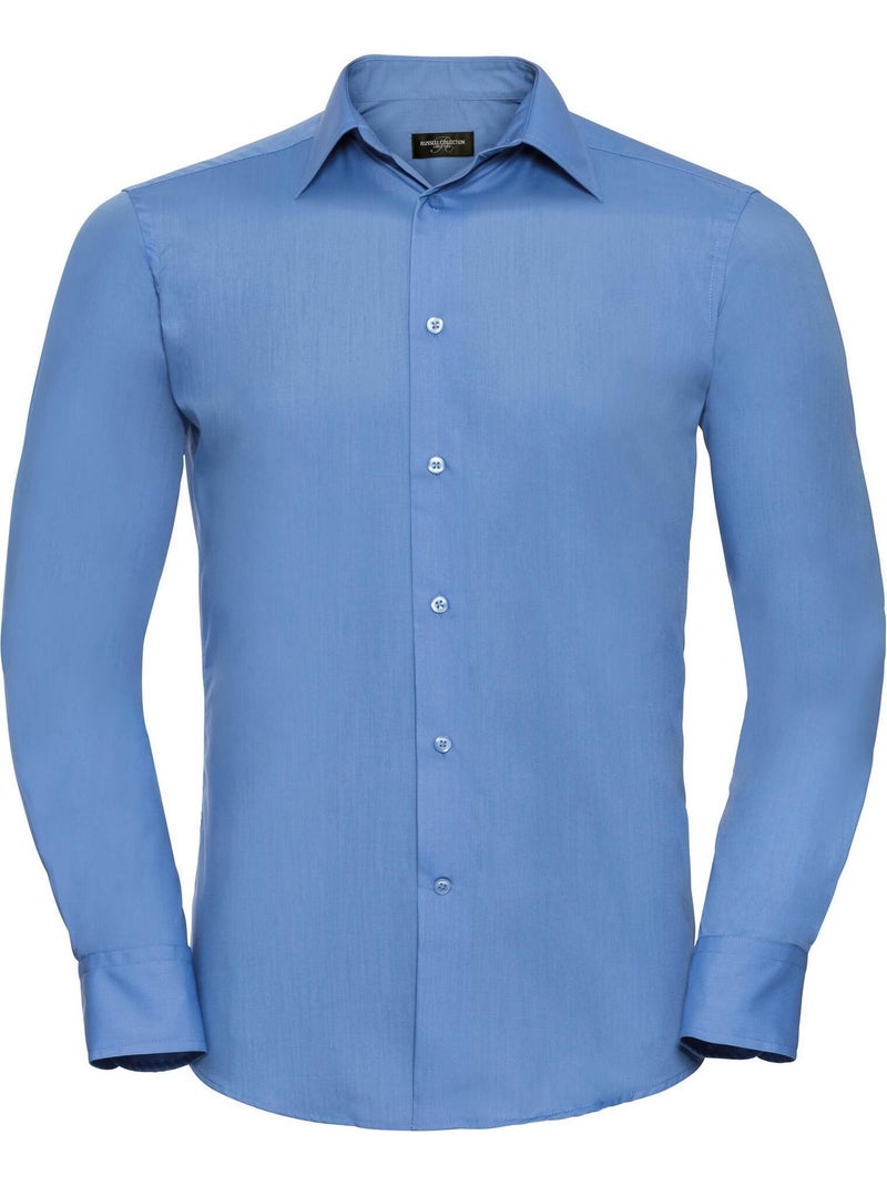 Chemise à manches longues Russell Collection pour homme Bleu clair - Kiabi