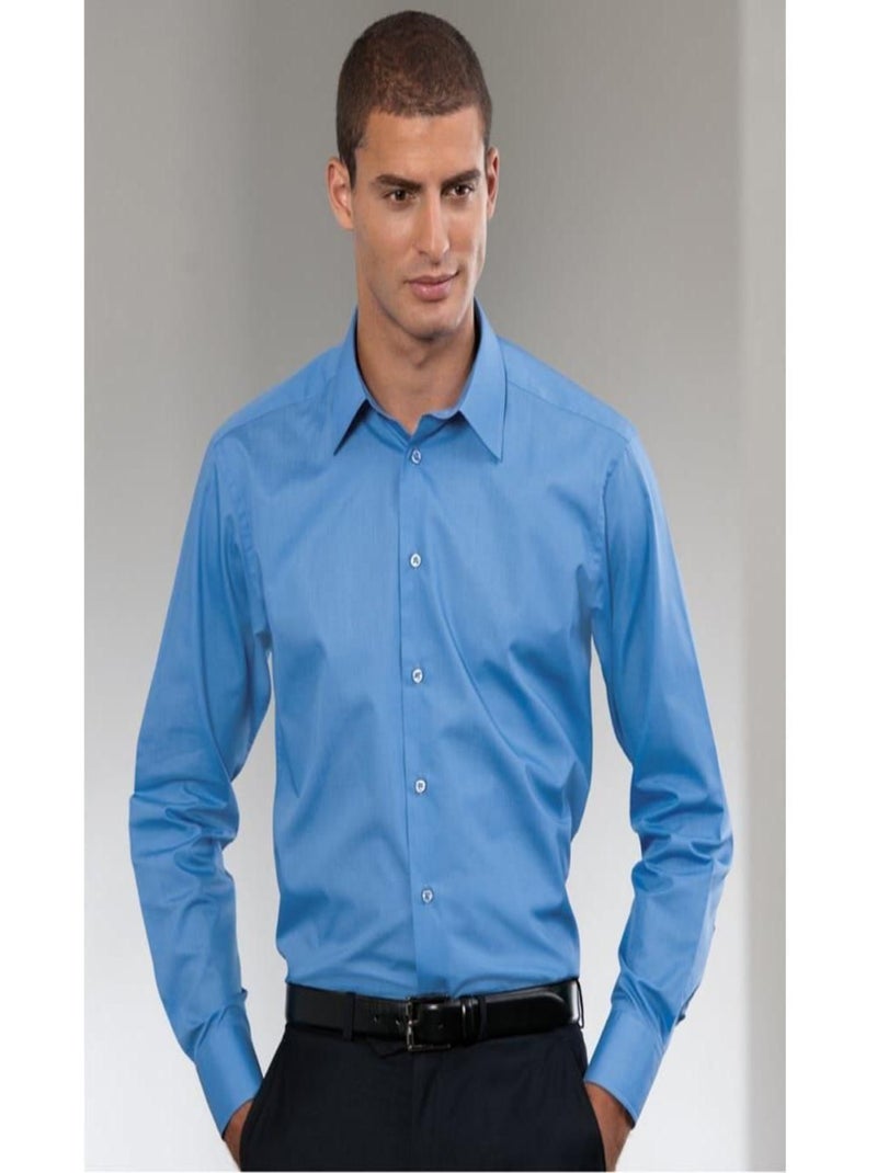Chemise à manches longues Russell Collection pour homme Bleu clair - Kiabi