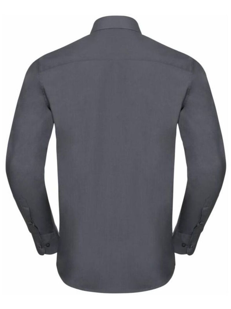 Chemise à manches longues Russell Collection pour homme Gris - Kiabi