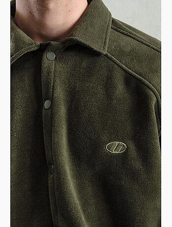 Chemise à manches longues texturée comfort fit avec broderie giesto
