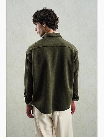 Chemise à manches longues texturée comfort fit avec broderie giesto