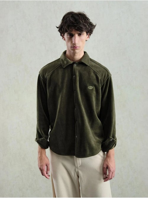 Chemise à manches longues texturée comfort fit avec broderie giesto - Kiabi Chemise à manches longues texturée comfort fit avec broderie giesto - Kiabi