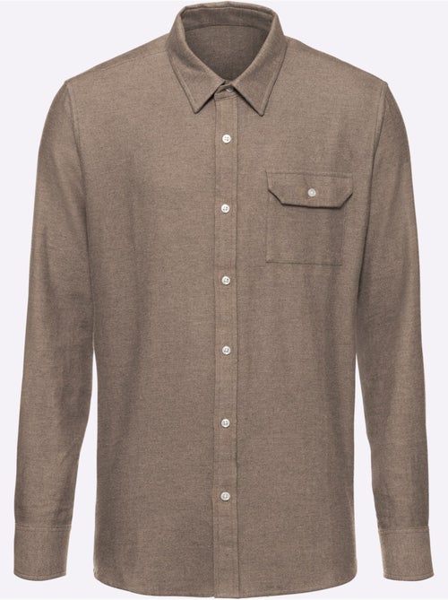 Chemise à Manches Longues Toucher Très Doux - Taille Standard - Witt - Kiabi Chemise à Manches Longues Toucher Très Doux - Taille Standard - Witt - Kiabi