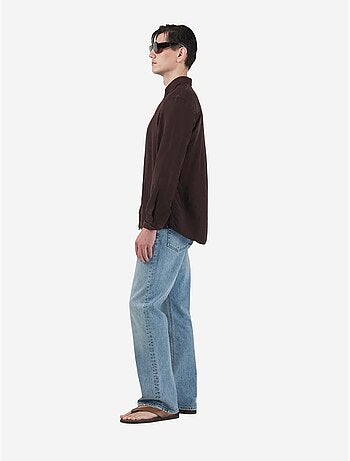 Chemise à manches longues unie coupe classique giesto