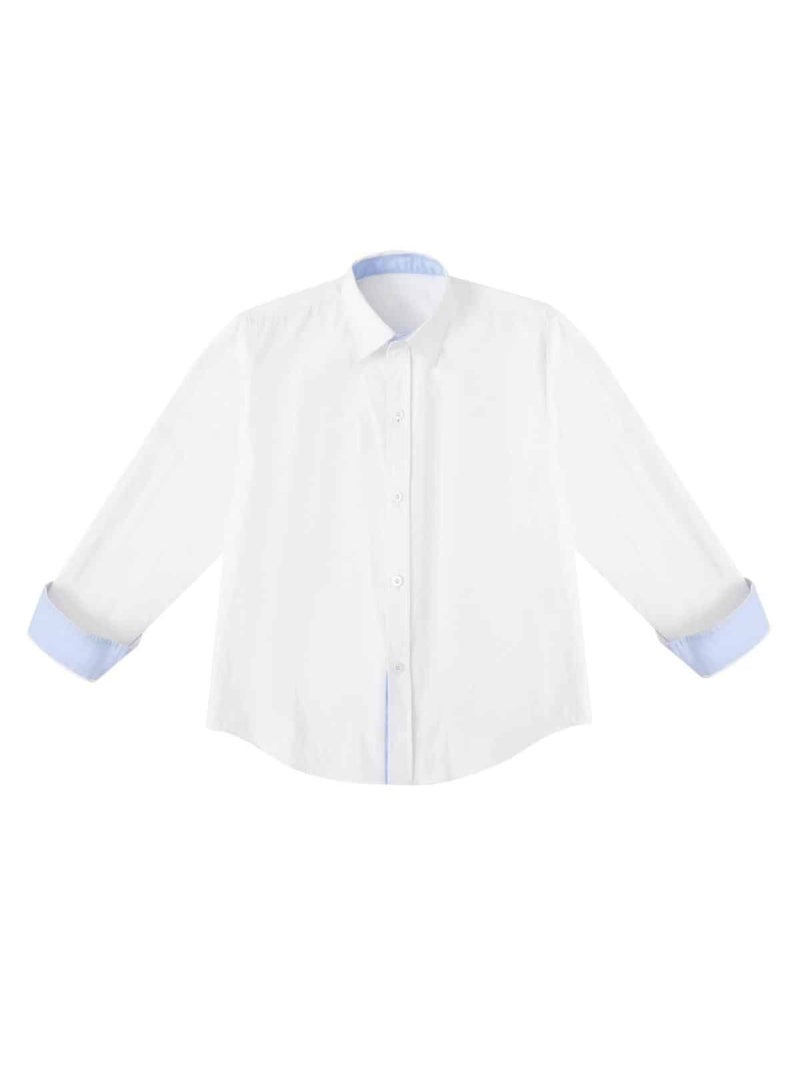 Chemise   à Manches Longues  VOLTAIRE - La Faute à Voltaire Blanc - Kiabi