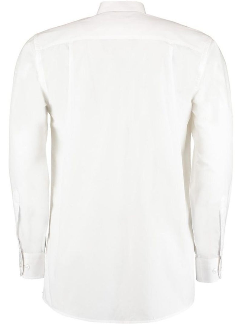 Chemise à manches longues workforce pour homme - kustom kit Blanc - Kiabi