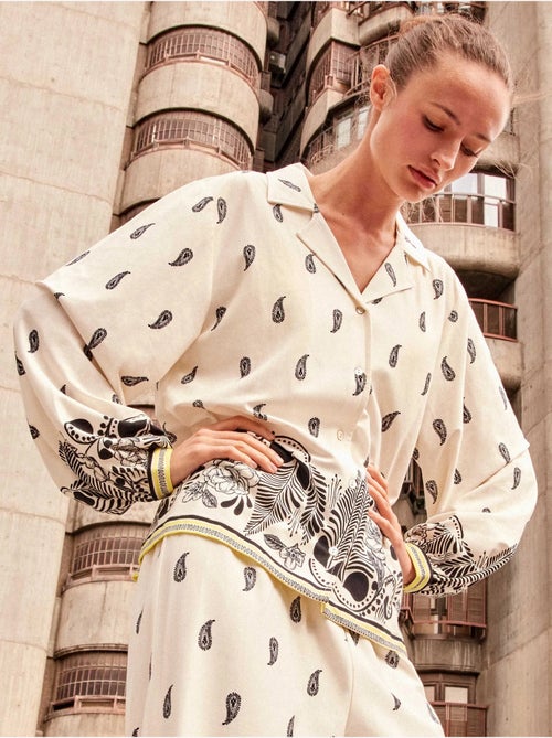 Chemise à motif floral - Kiabi