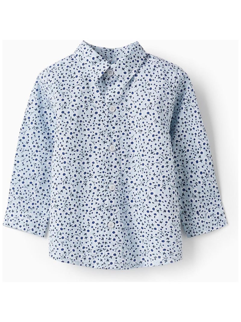 Chemise à motif floral pour bébé garçon manches longues LETS PARTY Bleu clair - Kiabi