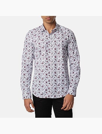 Chemise à motif manches longues