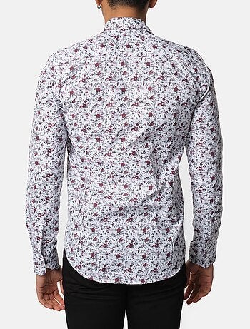 Chemise à motif manches longues