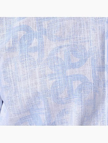 Chemise à motif manches longues