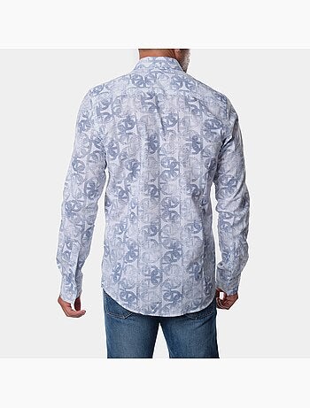 Chemise à motif manches longues