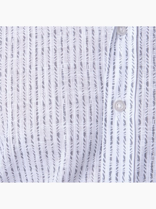 Chemise à motif manches longues - Kiabi