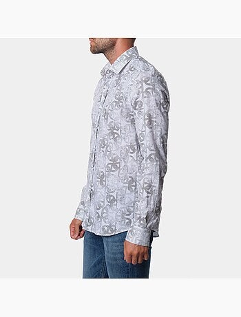 Chemise à motif manches longues