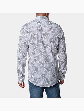 Chemise à motif manches longues