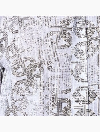 Chemise à motif manches longues