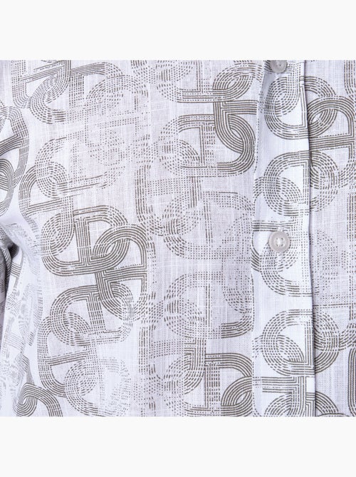 Chemise à motif manches longues - Kiabi