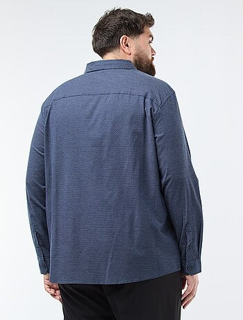 Chemise à motif regular en coton