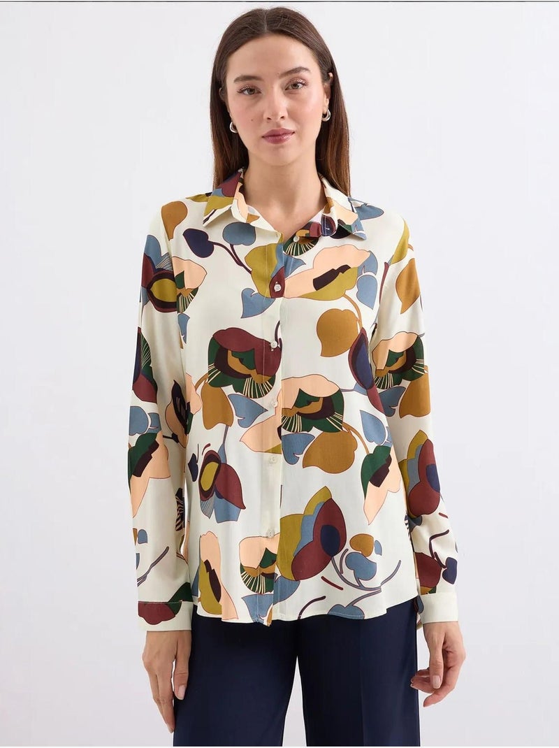 Chemise à motifs graphiques bdart Ivoire - Kiabi