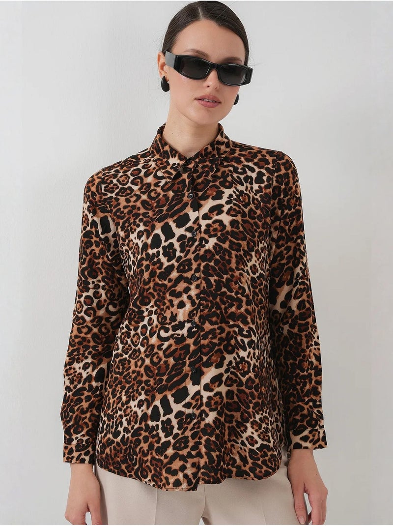 Chemise à motifs graphiques bdart Marron - Kiabi