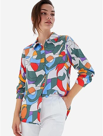Chemise à motifs graphiques bdart