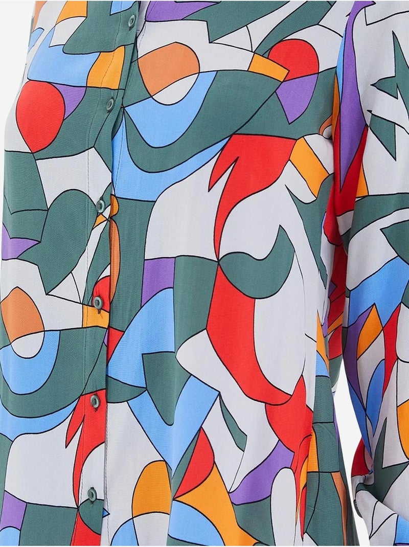 Chemise à motifs graphiques bdart Vert - Kiabi