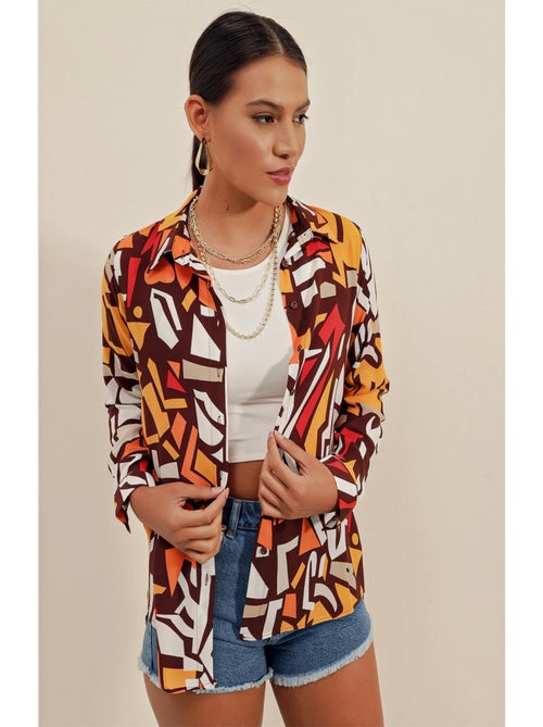 Chemise à motifs Graphiques - Kiabi