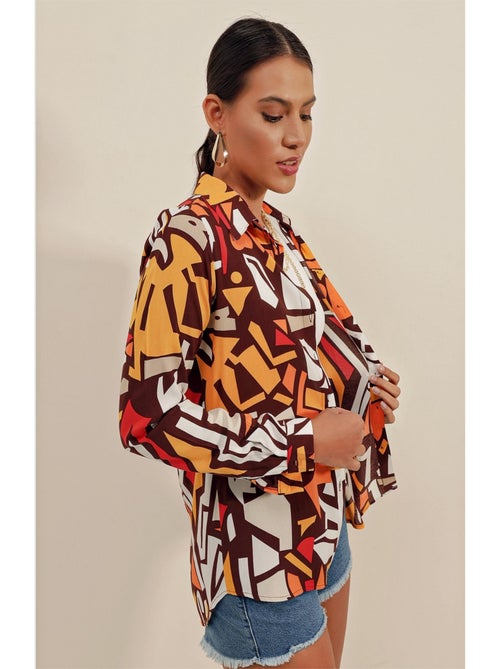 Chemise à motifs Graphiques - Kiabi