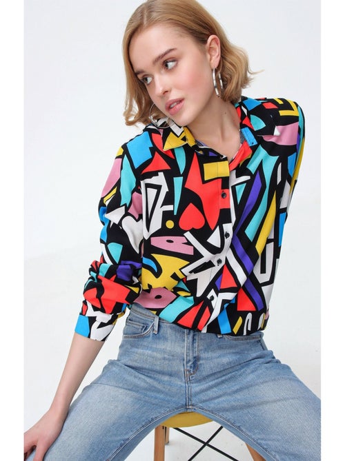 Chemise à motifs Graphiques - Kiabi