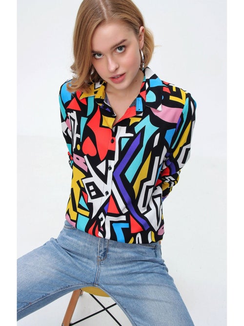 Chemise à motifs Graphiques - Kiabi