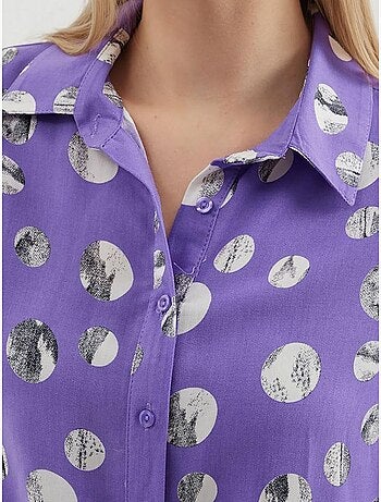 Chemise à motifs nouée devant bdart