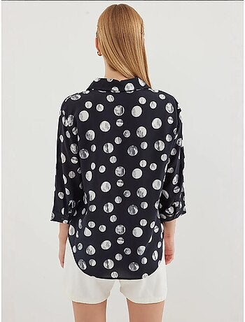 Chemise à motifs nouée devant bdart