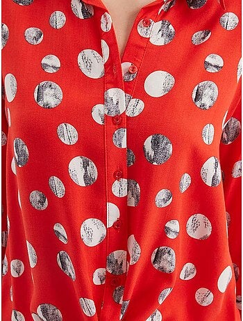 Chemise à motifs nouée devant bdart