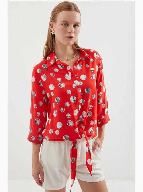 Chemise à motifs nouée devant bdart - Kiabi Chemise à motifs nouée devant bdart - Kiabi
