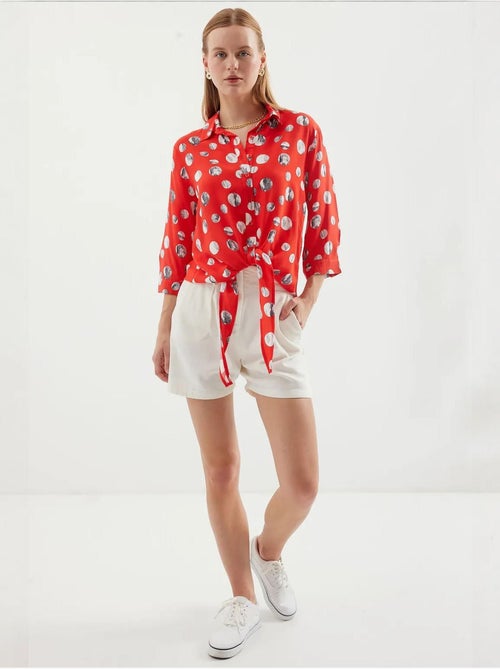 Chemise à motifs nouée devant bdart - Kiabi Chemise à motifs nouée devant bdart - Kiabi