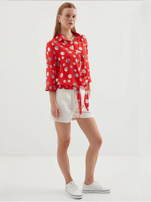 Chemise à motifs nouée devant bdart - Kiabi Chemise à motifs nouée devant bdart - Kiabi