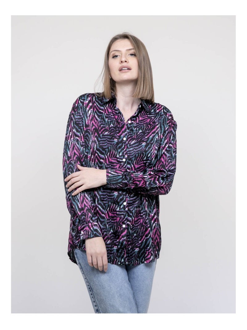 Chemise à motifs ORIANIE Rose - Kiabi